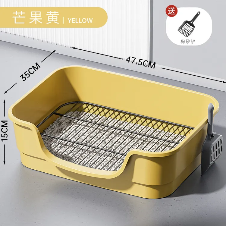 围栏冲水狗厕所不锈钢小型中型网格大型犬厕所防踩屎狗砂盆便盆商品图