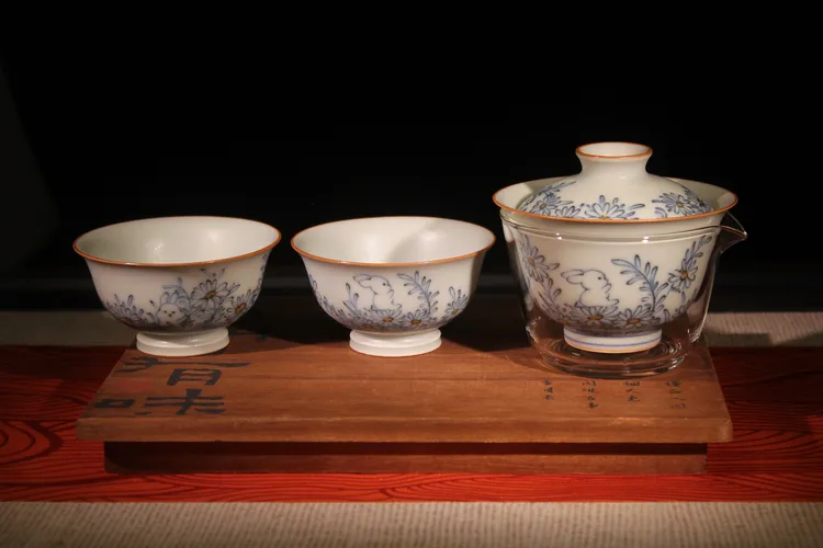 半山 茶具套装兔耶啾礼盒装四件套组泡茶亚光釉国风轻奢茶具