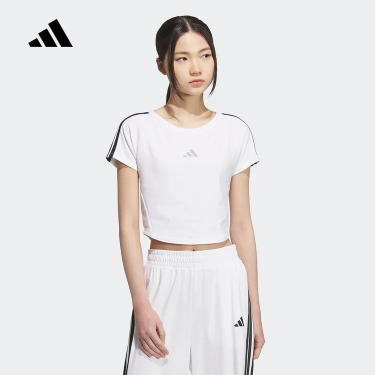 Adidas阿迪达斯女装2025秋季新款运动休闲简约百搭短袖T恤KB7752