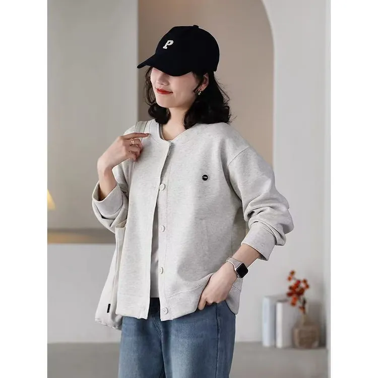 棒球服外套女小个子春秋百搭宽松显瘦春季新款洋气卫衣开衫女