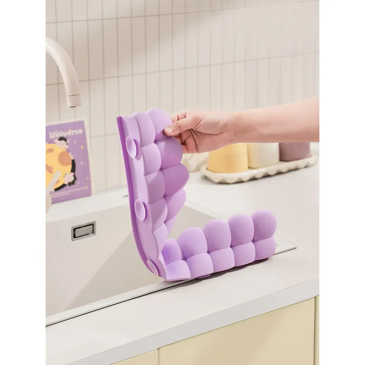 ANNA圈圈硅胶挡水板台面防溅水洗手台挡水家饰软装搭配居家