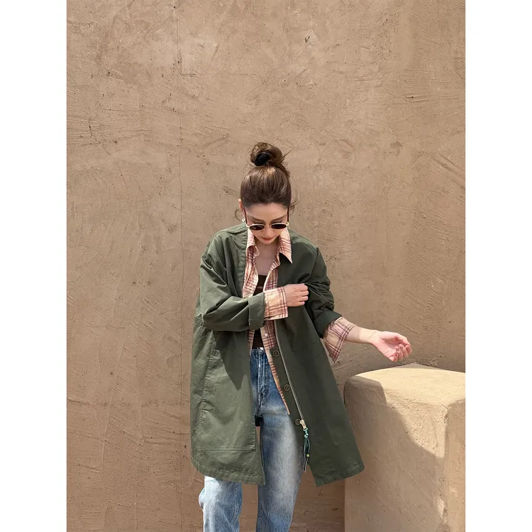 PH《风行者》小众设计时尚潮流立体廓形剪裁休闲百搭风衣外套PH6058