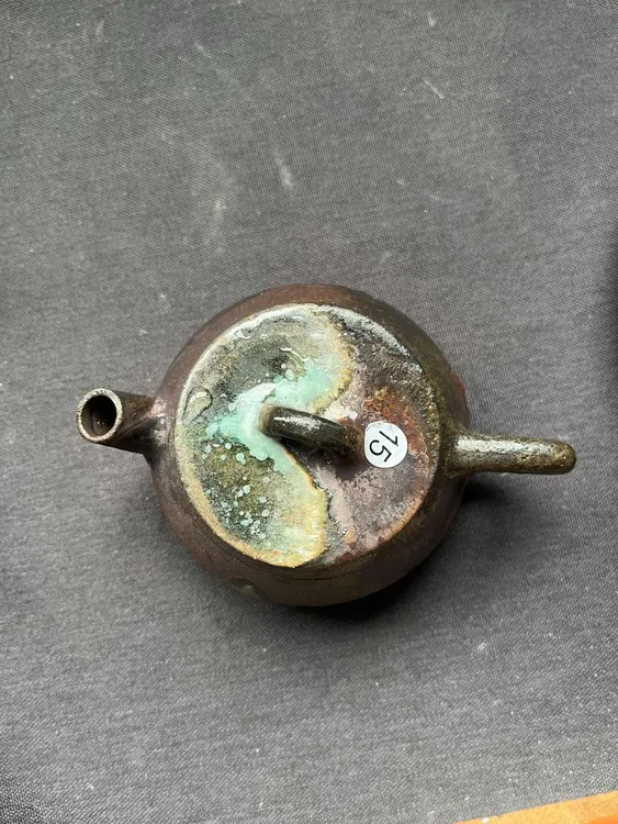 15号全手工红珍珠泥柴烧家用陶瓷壶130-140ML小取钉痕迹