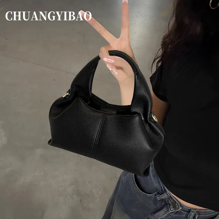 时尚质感简约手提包休闲包包2025新款潮韩版ins斜挎包女包单肩包