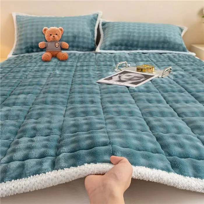 {大勇专属）A类牛奶绒泡泡绒床垫床褥床盖学生宿舍保暖防滑软垫子