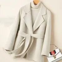 时尚百搭羊毛大衣T157