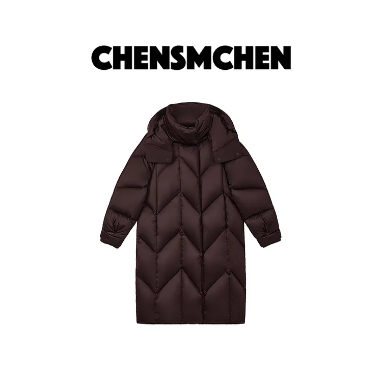 CHENSMCHEN【乌梅子酱】进口科鲁达95鹅绒女冬保暖羽绒服CSY11688MX