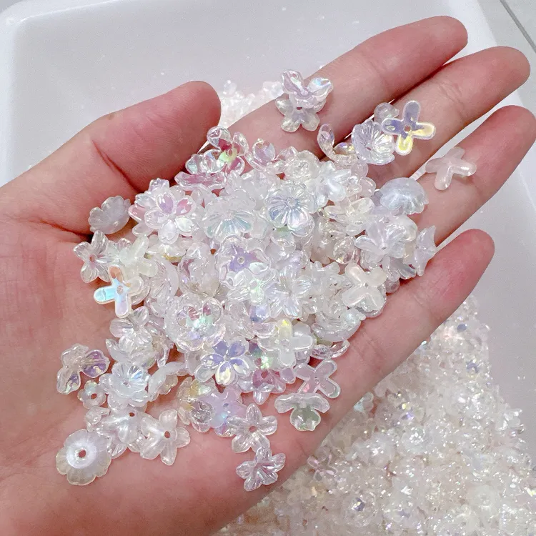 【软胶花】串珠diy软胶花 车挂手机链花花