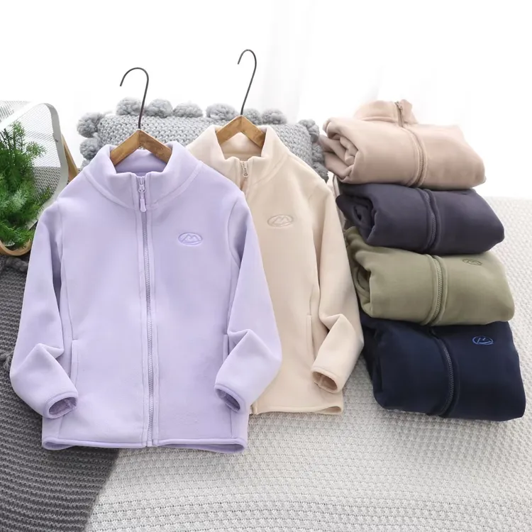 升级版儿童羊驼绒云感奥粒绒保暖外套校服神器3588
