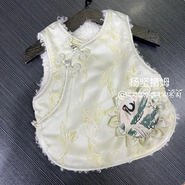 【儿童马甲】男女小孩藏族服装藏装加绒保暖防寒外套民族棉袄马夹