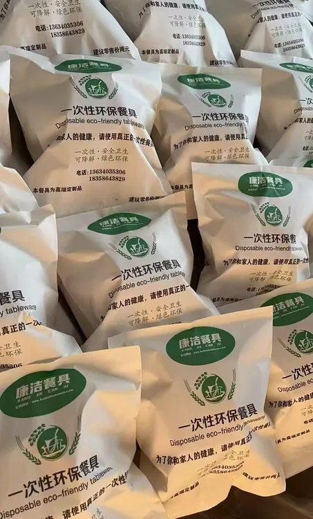 七件套一次性环保餐具家用聚会团建酒席加厚碗杯20人份套装组合