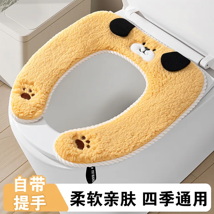 马桶坐垫通用家用加绒马桶套垫圈秋冬款坐便垫圈防水耐脏加厚垫子
