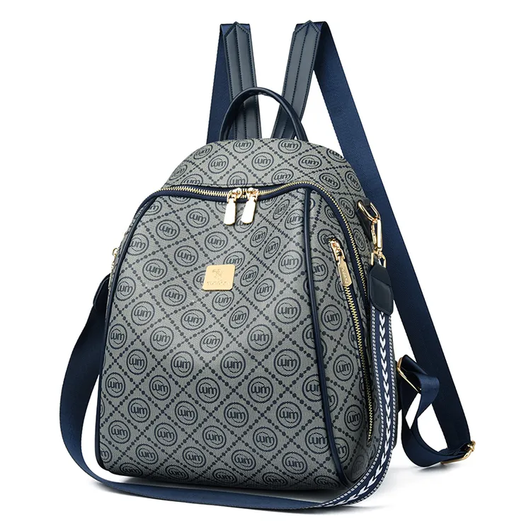 TUCANO/啄木鳥新款轻奢双肩包印花通勤百搭女士轻便背包多用包