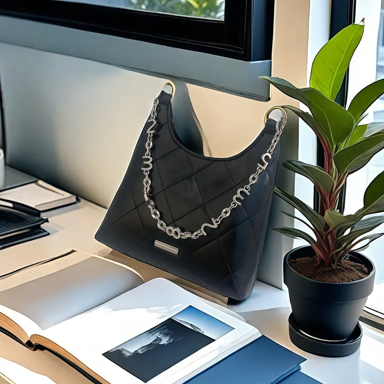 2025春夏新款女包腋下包简约休闲百搭ing风链条手提单肩斜款小包