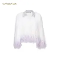 【蜜思仝】哥文花园冬季挑染貉子毛渐变奢华皮草外套女CTC4321458