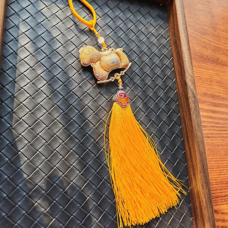 【马上暴富】宋锦小马包挂车挂马上有钱挂饰挂件国风复古轻奢配饰