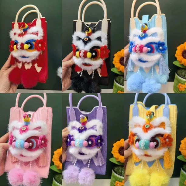 醒狮包包diy手工材料包多种颜色非成品