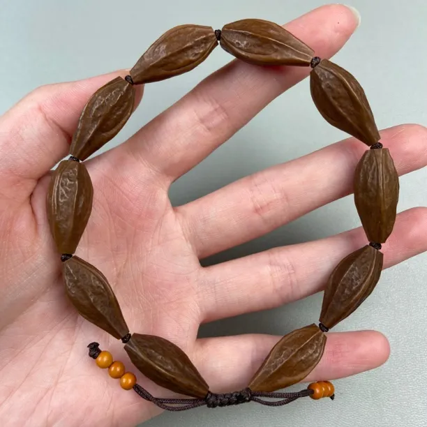 橄榄核手串小籽咖皮咖肉原生态三角核9颗0.7、0.8、0.9、1.0小众文玩