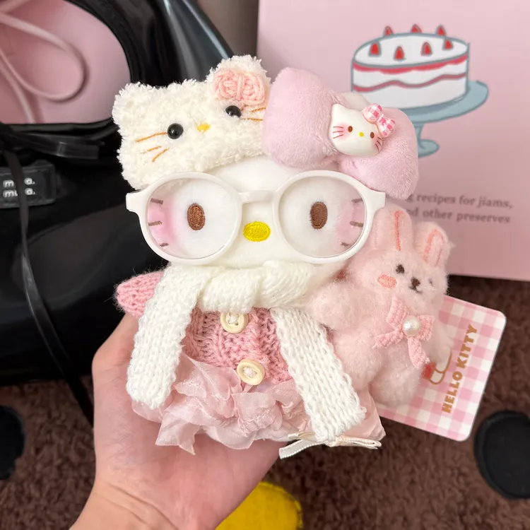 正版hellokitty白桃兔兔kt三丽鸥包包挂件节日书包送人生日礼物女