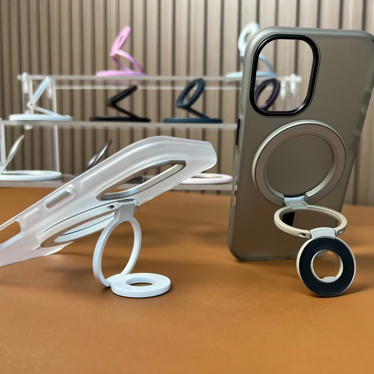 经典款双环磁吸手机支架双面吸附适用苹果全系列