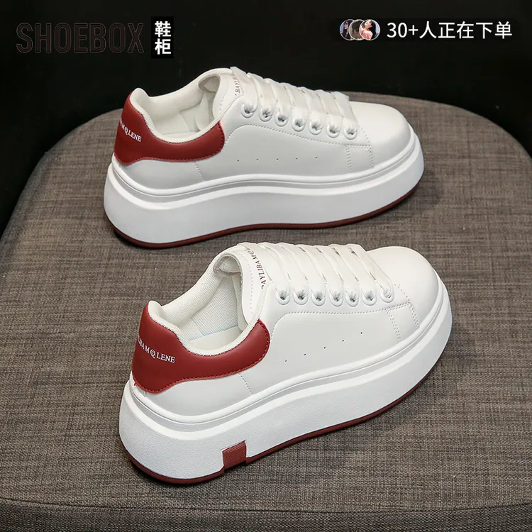 SHOEBOX鞋柜松糕软底小白鞋女2025秋季新款轻便旅游运动休闲鞋