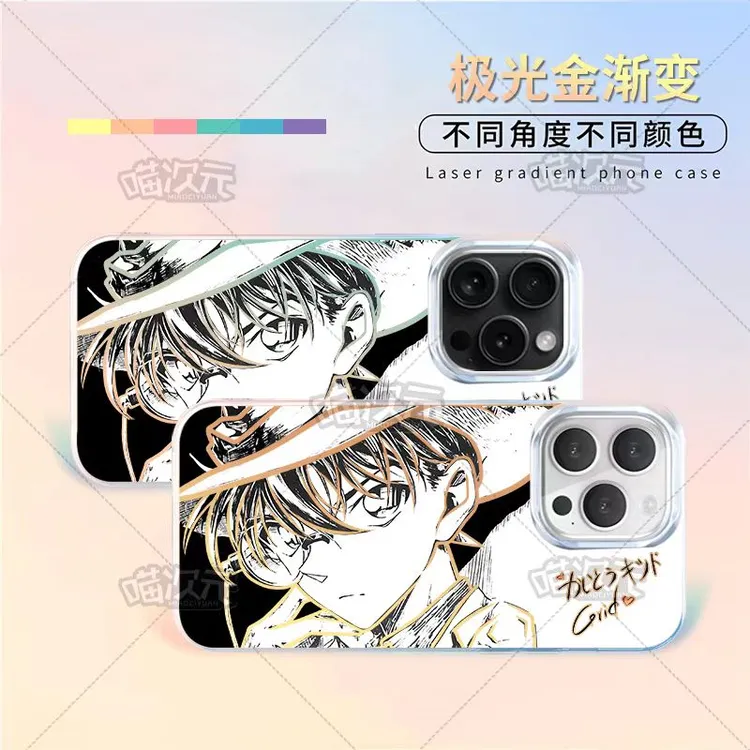 黑白基德适用于苹果华为vivo一加oppoiPhone小米二次元极光手机壳