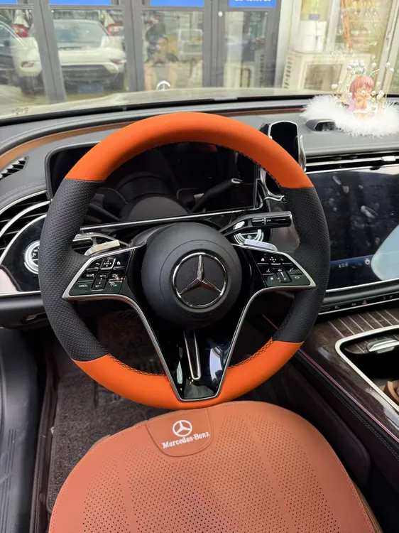 专用于奔驰A级B级C级E级GLAGLBGLC专车专用手缝方向盘套