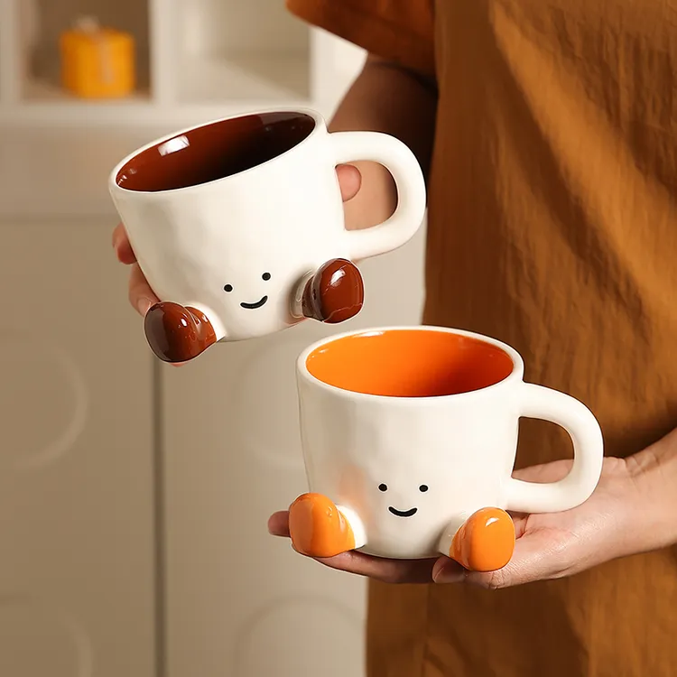 可爱情侣杯高颜值马克杯咖啡杯子办公室陶瓷水杯女家用早餐牛奶杯