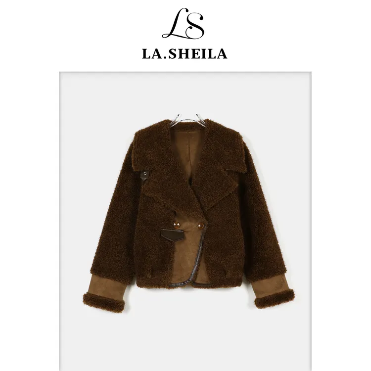 LA.Sheila“棉花糖”加厚翻领毛绒外套253-WT/1003-610