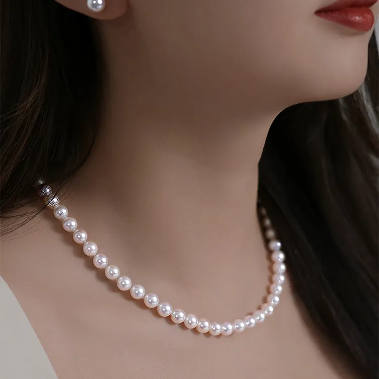 莫氏【锦光初绽】 akoya海水珍珠满串项链新爆款纯天然真品100%礼物商品图