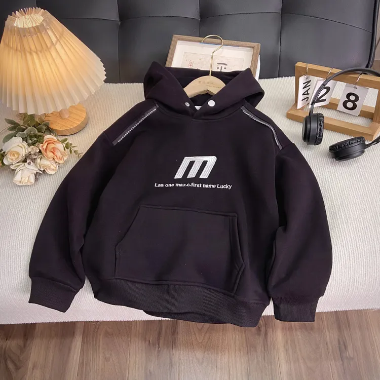 佑妈家童装 男女童中大童潮款卫衣 儿童秋冬新款针织绒衫