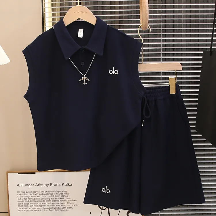 男童夏装背心套装2025新款运动POLO衫大儿童夏季男孩痞帅气时髦潮