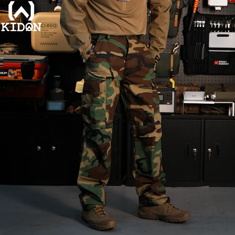 KIDON复古美式BDU战术裤户外耐磨防风防泼水多口袋工装通勤休闲裤