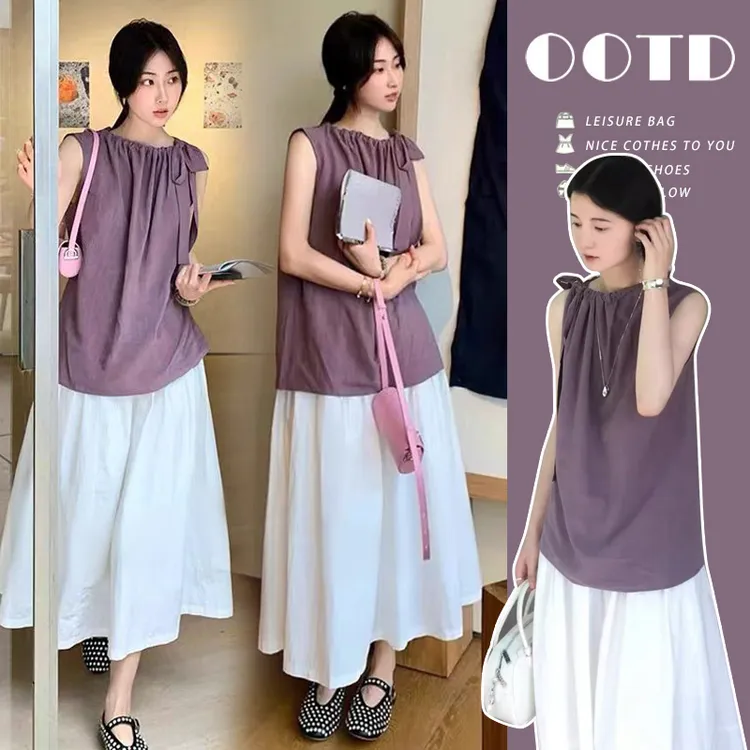 韩版优雅气质孕妇装法式时尚套装2025新款爆款洋气女慵懒风两件套