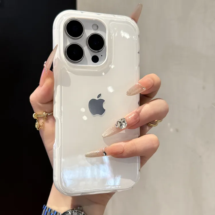 高颜值简约纯色果冻适用iPhone16手机壳14苹果15promax高级13女