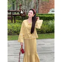 【梨花凉】<77>新中式重工外套+半身裙XMZH9262XMZH9261