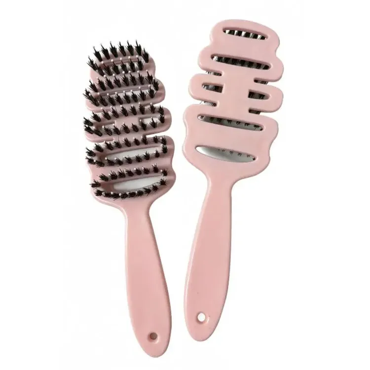 儿童镂空梳顺发不打结松针齿按摩提神高颅顶定型专用松塔梳高低针