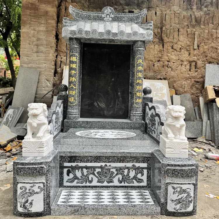 石雕花岗岩雕刻纪念石碑适用于农村户外庭院造景