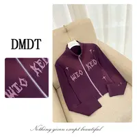 【DMDT服饰】2025新品 “摩速线影”字母印花拉链立领显瘦女外套C2067