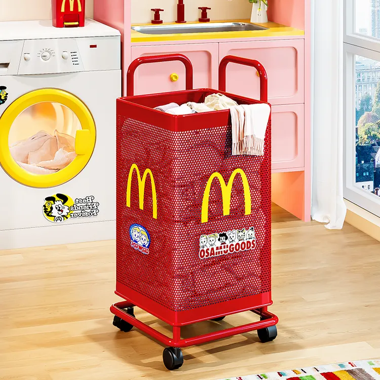 雅图诗脏衣篓家用带轮大容量脏衣篮卫生间浴室放脏衣服洗衣收纳筐