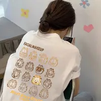 【6-1彩】2025纯棉男女同款纯棉T恤短袖t恤男女夏季ins潮牌潮