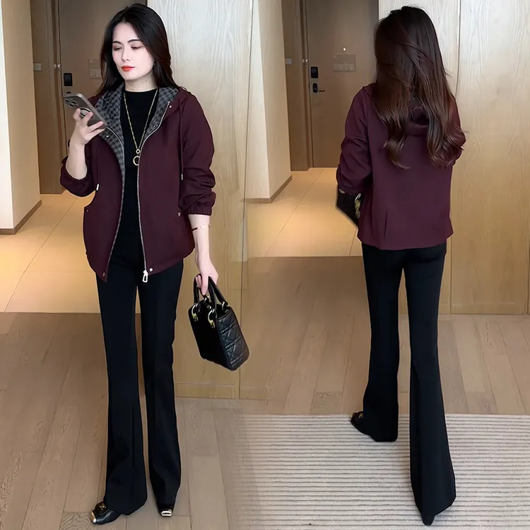 休闲短款外套女2025秋季新款洋气显瘦时髦小个子百搭减龄夹克上衣