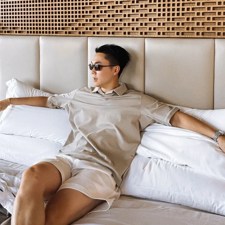 【GGG】relaxed fit 都市老钱商务松弛宽松Polo衫夏季男士翻领短袖
