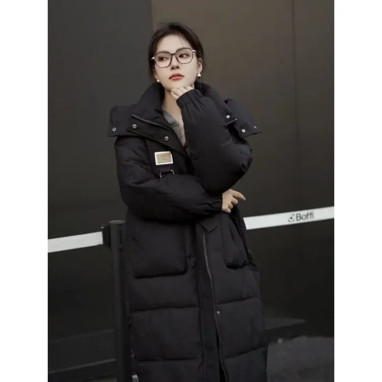 石墨烯超显瘦锁温保暖棉衣棉服女冬季外套中长款加厚棉袄2025新款