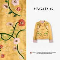 MNGATA G.宫小妍【刺绣·未闻花名】桑蚕丝新中式秋冬外套5071558