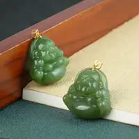 【小北好物】18K金和田玉吊坠约24*24mm【多样性发一件】 2QH75X412