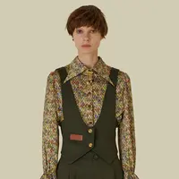 【小花】D63时尚休闲马甲5E4J13065