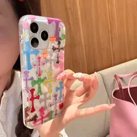 ins多巴胺点钻十字架适用苹果17promax手机壳iphone16pro保护套15