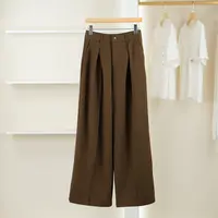 麦迪尚品【夕Y】50910215 春季简约休闲阔腿长裤品牌女装