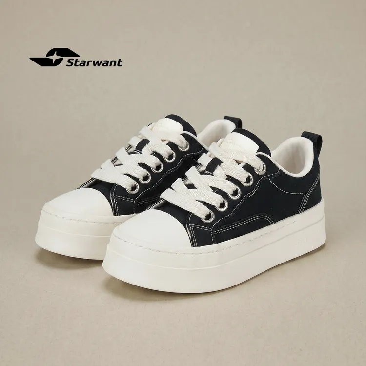 STARWANT【新品首发】百搭厚底增高休闲板鞋情侣【多色】潮流透气潮鞋